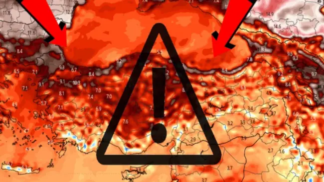 مالقصة.. خريطة تركيا تحولت إلى اللون الأحمر! وبيان عاجل من الأرصاد الجوية التركية